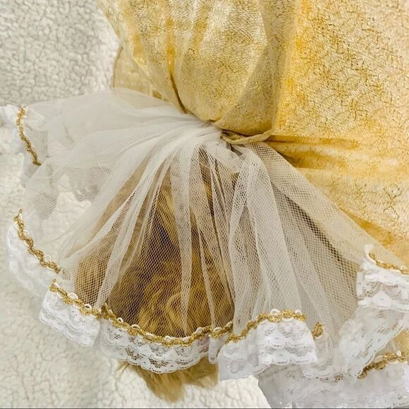 Goldie The 50th Golden Angel‎ Bear 14" Bear by Annette Funicello Knickerbocker - Picture 10 of 12